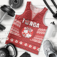 Tonga King Tupou VI Day Men Tank Top Traditional Tongan Kupesi Pattern LT05 - Polynesian Pride