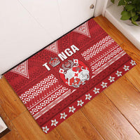 Tonga King Tupou VI Day Rubber Doormat Traditional Tongan Kupesi Pattern LT05 - Polynesian Pride