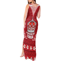 Tonga King Tupou VI Day Tank Maxi Dress Traditional Tongan Kupesi Pattern LT05 - Polynesian Pride