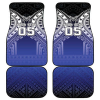 Fiji Drua Car Mats Fijian Tapa Pattern