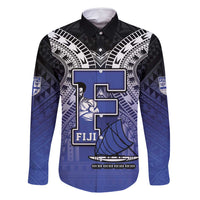 Custom Fiji Drua Family Matching Long Sleeve Bodycon Dress and Hawaiian Shirt Fijian Tapa Pattern