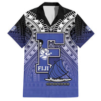 Custom Fiji Drua Family Matching Short Sleeve Bodycon Dress and Hawaiian Shirt Fijian Tapa Pattern