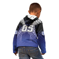 Custom Fiji Drua Kid Hoodie Fijian Tapa Pattern