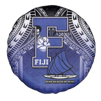 Fiji Drua Spare Tire Cover Fijian Tapa Pattern