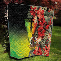 Aboriginal Dot Art Vanuatu Quilt Tropical Flowers