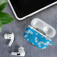 Hawaii Monstera Deliciosa AirPods Case Blue Plumeria Polynesian Pattern LT05 - Polynesian Pride