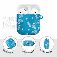 Hawaii Monstera Deliciosa AirPods Case Blue Plumeria Polynesian Pattern LT05 - Polynesian Pride