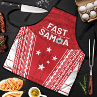 Samoa FAST Apron Forever Proud Samoan Tribal Pattern LT05 Red - Polynesian Pride