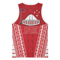 Samoa FAST Basketball Jersey Forever Proud Samoan Tribal Pattern LT05 - Polynesian Pride