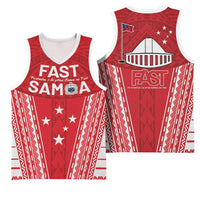 Samoa FAST Basketball Jersey Forever Proud Samoan Tribal Pattern LT05 - Polynesian Pride