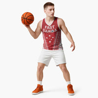 Samoa FAST Basketball Jersey Forever Proud Samoan Tribal Pattern LT05 - Polynesian Pride