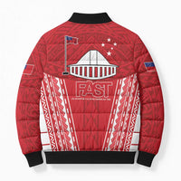 Samoa FAST Bomber Puffer Jacket Forever Proud Samoan Tribal Pattern LT05 - Polynesian Pride