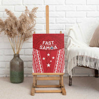 Samoa FAST Canvas Wall Art Forever Proud Samoan Tribal Pattern LT05 - Polynesian Pride