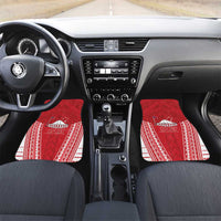Samoa FAST Car Mats Forever Proud Samoan Tribal Pattern LT05 Set 2pcs - Front Red - Polynesian Pride