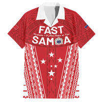 Samoa FAST Family Matching Off The Shoulder Long Sleeve Dress and Hawaiian Shirt Forever Proud Samoan Tribal Pattern - Polynesian Pride