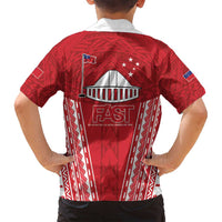 Samoa FAST Family Matching Off Shoulder Maxi Dress and Hawaiian Shirt Forever Proud Samoan Tribal Pattern - Polynesian Pride