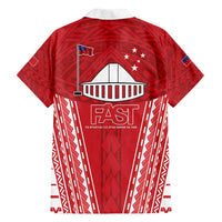 Samoa FAST Family Matching Off Shoulder Short Dress and Hawaiian Shirt Forever Proud Samoan Tribal Pattern - Polynesian Pride