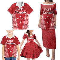 Samoa FAST Family Matching Puletasi and Hawaiian Shirt Forever Proud Samoan Tribal Pattern - Polynesian Pride