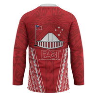 Samoa FAST Hockey Jersey Forever Proud Samoan Tribal Pattern - Polynesian Pride