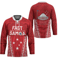 Samoa FAST Hockey Jersey Forever Proud Samoan Tribal Pattern - Polynesian Pride