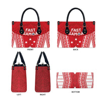 Samoa FAST Leather Bag Forever Proud Samoan Tribal Pattern - Polynesian Pride