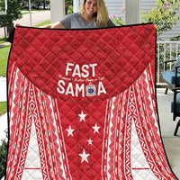 Samoa FAST Quilt Forever Proud Samoan Tribal Pattern - Polynesian Pride