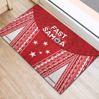 Samoa FAST Rubber Doormat Forever Proud Samoan Tribal Pattern LT05 - Polynesian Pride