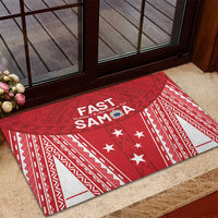 Samoa FAST Rubber Doormat Forever Proud Samoan Tribal Pattern LT05 - Polynesian Pride