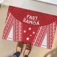 Samoa FAST Rubber Doormat Forever Proud Samoan Tribal Pattern LT05 - Polynesian Pride