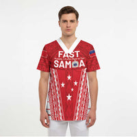 Samoa FAST Scrub Top Forever Proud Samoan Tribal Pattern LT05 - Polynesian Pride