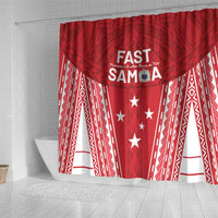 Samoa FAST Shower Curtain Forever Proud Samoan Tribal Pattern - Polynesian Pride