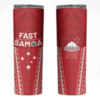 Samoa FAST Skinny Tumbler Forever Proud Samoan Tribal Pattern - Polynesian Pride