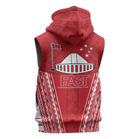 Samoa FAST Sleeveless Zip Hoodie Forever Proud Samoan Tribal Pattern LT05 - Polynesian Pride