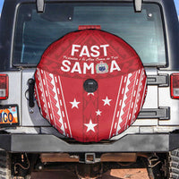 Samoa FAST Spare Tire Cover Forever Proud Samoan Tribal Pattern - Polynesian Pride