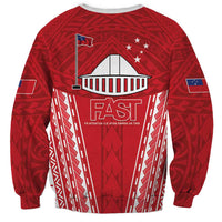 Samoa FAST Sweatshirt Forever Proud Samoan Tribal Pattern LT05 - Polynesian Pride