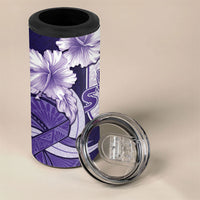 Utah State Polynesian Heritage 4 in 1 Can Cooler Tumbler Floral Tribal Pattern Tropical Flowers LT05 - Polynesian Pride
