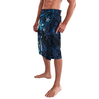 Hawaii Makahiki Season Lavalava Floral Tribal Tattoo Blue Galaxy LT05 - Polynesian Pride