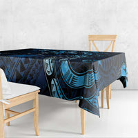 Hawaii Makahiki Season Tablecloth Floral Tribal Tattoo Blue Galaxy LT05 - Polynesian Pride