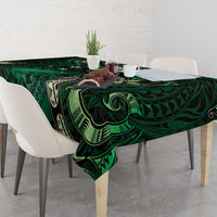 Hawaii Makahiki Season Tablecloth Floral Tribal Tattoo Green Galaxy LT05 - Polynesian Pride