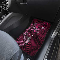 Hawaii Makahiki Season Car Mats Floral Tribal Tattoo Pink Galaxy