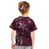 Hawaii Makahiki Season Kid T Shirt Floral Tribal Tattoo Pink Galaxy