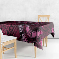 Hawaii Makahiki Season Tablecloth Floral Tribal Tattoo Pink Galaxy LT05 - Polynesian Pride