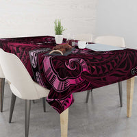 Hawaii Makahiki Season Tablecloth Floral Tribal Tattoo Pink Galaxy LT05 - Polynesian Pride