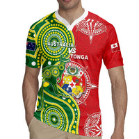 Custom Tonga Australia Rugby Rugby Jersey Kangaroos And Tonga Mate Maa Together LT05 - Polynesian Pride