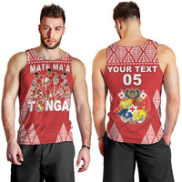 Custom Tonga Rugby Men Tank Top Tonga Mate Ma'a Take The Lead LT05 - Polynesian Pride