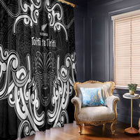 Aotearoa Window Curtain Toitu Te Tiriti O Waitangi LT05 - Polynesian Pride