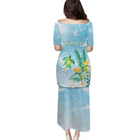 Personalised 2025 Aloha Hawaii Puletasi Tropical Flowers And Honu LT05 - Polynesian Pride