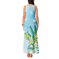 Personalised 2025 Aloha Hawaii Tank Maxi Dress Tropical Flowers And Honu LT05 - Polynesian Pride
