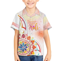 Happy Holi Festival Hawaiian Shirt Rangoli With Polynesian Pattern LT05 - Polynesian Pride