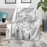 Brain Cancer Warrior Blanket Never Give Up LT05 - Polynesian Pride
